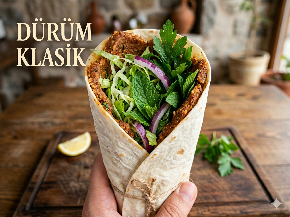Klasik Çiğ Köfte Dürümü